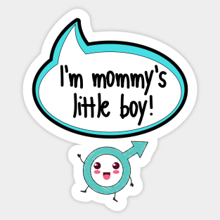 I'm Mommy's Little Boy - Baby Shower Gift Sticker